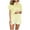Yellow, variant on Tnhcen Women's Cooling Pajamas Set Short Sleeve Casual Sleepwear Button Down Pj Sets Shorts Soft Loungewear for Summer S-2XL