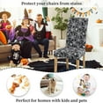 thumbnail image 6 of Halloween Chair Covers for Dining Chairs, Dining Room Chair Covers Set of 6, Stretch Parsons Chair Slipcovers, Removable Washable kitchen Chair Cover for Home Hotel Banquet Holiday Decoration, 6 of 6