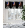 thumbnail image 4 of Patriotic Stripes and Star Kitchen Valances for Windows Freedom American Flag Soldiers Valance Curtains&nbsp; for Kitchen /Living Room/Bedroom/ Bathroom Decor, 54"x18 " ,Rod Pocket 1 Panel,, 4 of 8