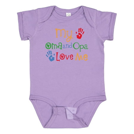 

Inktastic Oma and Opa Love Me Grandchild Gift Baby Boy or Baby Girl Bodysuit