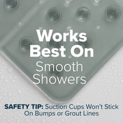 SlipX Solutions 27 x 27 Extra Large Square Shower Mat in Translucent Gray