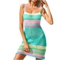 thumbnail image 1 of Birdeem Blouse de Plage pour Femmes, Mode, Col Rond, Manches Longues, Coupe Ample, Ajourée, par-Dessus de Maillot, 1 of 6