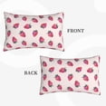 thumbnail image 4 of Fotbe Hand Drawn Strawberry Pillow Cases - Envelope Closure - Luxury, Extra Soft, Cooling Pillow Covers - Wrinkle, Fade, Stain Resistant-14"x20", 4 of 8