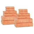 thumbnail image 2 of Superior Mika Smart Twist Cotton Medium Weight 12 Piece Towel Set, Peach, 2 of 10