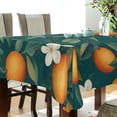 thumbnail image 5 of Yayeee Tablecloths 54" x 54" Rectangle Wrinkle Resistant Party Table Cover, Floral Orange Pattern, 5 of 8