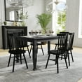 thumbnail image 3 of Flash Furniture Grace Solid Wood Dining Table 36.25" x 60" Black (KERT799BLK60), 3 of 11