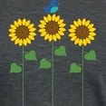 thumbnail image 3 of CafePress - Sunflower Garden Bird Women's Deluxe T Shirt - Womens Tri-blend T-Shirt, 3 of 4