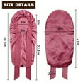 thumbnail image 2 of LAPTOM MAXA Long Satin Bonnet, Double Layer Reversible Silk Bonnet for Long Hair Women Sleeping Cap with Tie Band, 2 of 6