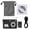 Black, variant on LAZIOEGR 8x Zoom Card Digital Camera with 2.7in LCD Display and Builtin Microphone, High Definition Compact 5 MP Retro Pocket Camcorder for Vlogging and Photography, 10 inches / 25.4 cm, Black