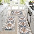 thumbnail image 4 of Farmhouse Kitchen Rugs Sets of 3, Boho Kitchen Rugs Non Slip Washable, Kitchen Mats for Floor Set of 3 for Kitchen Entryway Hallway Laundry Room, 4 of 6