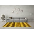 thumbnail image 3 of Ahgly Company Indoor Square Southwestern Yellow Country Area Rugs, 3' Square, 3 of 4