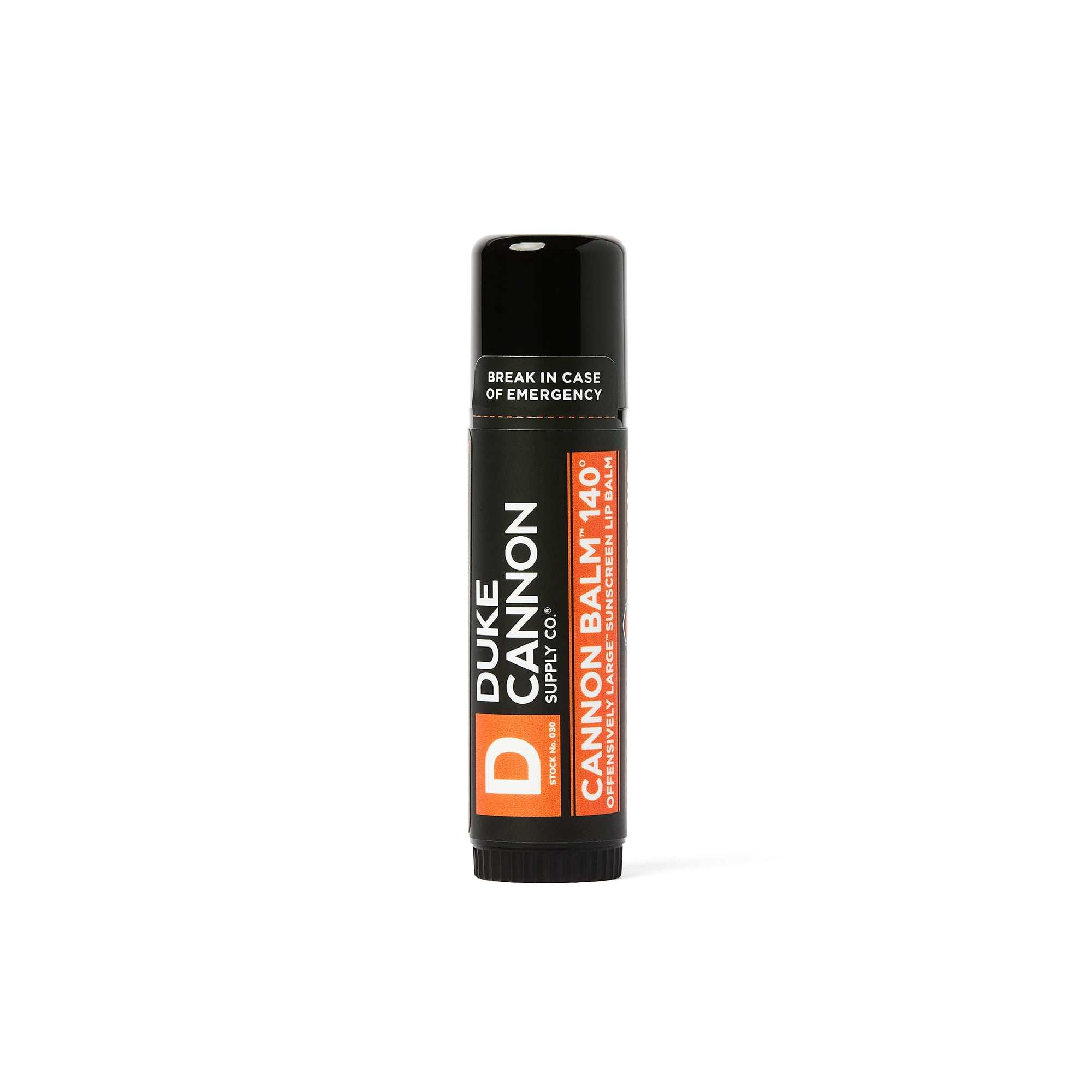 Duke Cannon Cannon Balm 140-Degree Tactical Lip Balm for Men, SPF 30, 0.56 oz