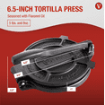 thumbnail image 6 of Victoria Tortilla Press Cast Iron Preseasoned 6.5", 6 of 6