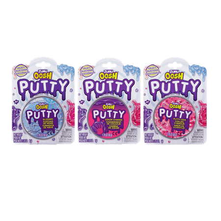 Oosh Putty 3-Pack: Unicorn Poop, Twinkle & Color-Changing Super Stretchy Putty (5oz)