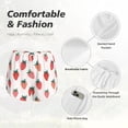 thumbnail image 4 of Bixox Women's Hand Drawn Strawberry pattern 2 in 1 Running Shorts - Lightweight Athletic Workout Gym Yoga Shorts Liner with Pockets - Medium, 4 of 7