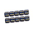 thumbnail image 4 of dados de seis caras, juguetes de barra opaca D6 16mm para de DND RPG, accesorios para enseñanza de matemáticas Negro Hugo Dados de seis caras, 4 of 9