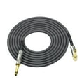 thumbnail image 1 of 3 Meters/ 10 Feet Musical Instrument Audio Guitar Cable Cord 1/4 Inch Straight to Right-angle Gold-plated TS Plugs PVC Braided Fabric Jacket for Electric Guitar Bass Mixer Amplifier Equalize, 1 of 5