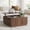 Walnut, variant on FORTUNETEC Lift Top Coffee Table with Storage, Mid Century Modern Coffee Table with Arched Design, 31.5" Square Tea Table with Wood Grain, Multifunctional Center Table for Living Room, Office, Walnut