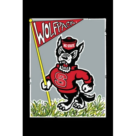 Magnolia Lane NC State Wolf Pack Garden Art Flag and Yard Banner Tuffy Mr Wuf