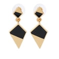 thumbnail image 1 of Pendientes largos geométricos de aleación de moda, joyería de decoración para mujer y niña (oro), 1 of 5