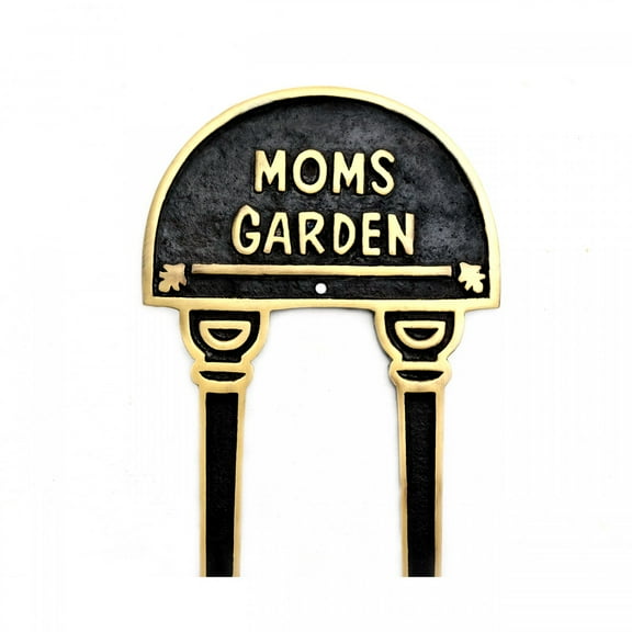 Moms Garden Brass Plaque Garden Sign Accent Free Standing Renovators Supply