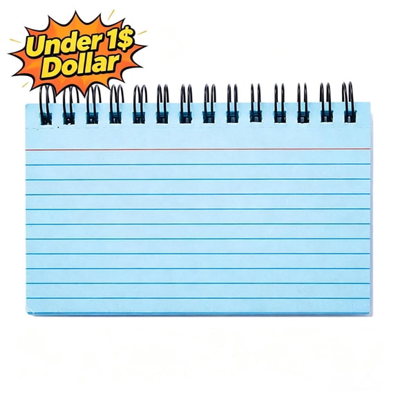 Under 1$ Dollar B5 Frosted Cover Spiral Notebook, Thickened Horizontal Lined Coil Notepad, Portable Compact Memo Pad for Learning Office Daily Notes, Classroom Stationery Supplies,Blue