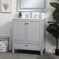 thumbnail image 2 of Elegant Lighting Vf18030 Sommerville 30" Free Standing Single Basin Vanity Set - Grey, 2 of 15