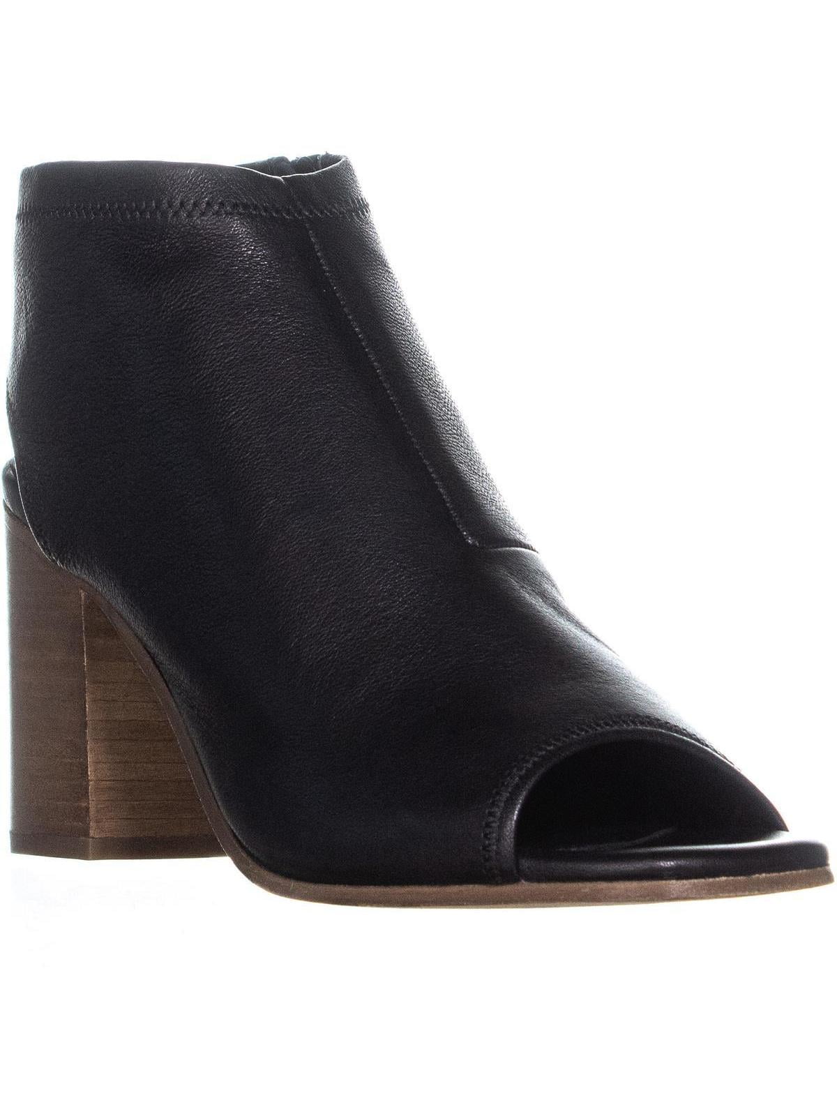 steve madden black peep toe booties