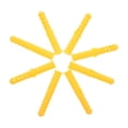 thumbnail image 1 of TEHAUX 200Pcs Yellow Ribbed Plastic Anchor Wall Expansion Tubes for Durable Drywall Support, 1 of 8
