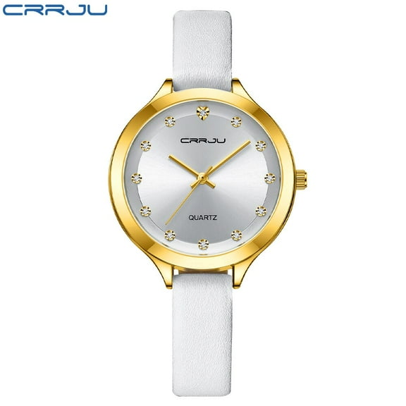 CRRJU Ultra-Thin Wrist Women Watches Luxury Female Clock Fashion Montre Femme Ladies Quartz Watch Relogio Feminino