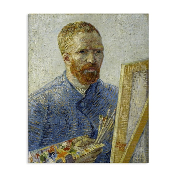 Stupell Industries Transitional Zeegezicht als Schilder van Gogh Self-Portrait Canvas Art, 24 x 30, by one1000paintings