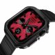 thumbnail image 3 of Funda de TPU lavable para Apple Watch 7 de 41/45 mm, a prueba de golpes, parachoques completo, color plateado, 3 of 4