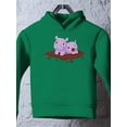 thumbnail image 3 of Hippo In The Mud Hoodie Toddler -Image by Shutterstock,  5 Toddler, 3 of 4
