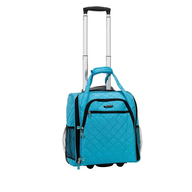 Rockland BF31-TURQUOISE Melrose Wheeled Underseat Carry On Luggage ...