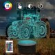 thumbnail image 2 of 3D Tractor Illusion Night Light, 16 Colors Changing Dimmable Holographic Lighting, Smart Timer Toy USB Charge Table Desk Bedroom Decor Creative Truck, 2 of 5