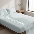 thumbnail image 5 of Unique Bargains Fitted Cotton Bed Sheets Breathable for All Seasons 59.8"x79.9" Blue, 5 of 5