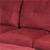 thumbnail image 2 of Ainehome Leather Left Hand Facing Sectional Sofa with Pillows, Red, 2 of 2