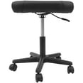 thumbnail image 6 of Footrest Stool Under Desk, Adjustable Footrest Ottoman Stool, Mobile Footrest with Wheels, Leg Rest for Home or Office Use (Black), 6 of 8