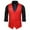 Red, variant on Xysaqa Mens Classic Formal Business Suit Vest, Casual Pocket Slim Fit Tuxedo Waistcoat S-XXL