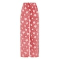 thumbnail image 7 of XuJwPNcy Plush Pajama Pants Women Fuzzy Fleece Lounge Pants Winter Warm Pj Bottoms Graphic Flurry Pant Sleepwear, 7 of 7
