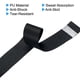thumbnail image 4 of Uxcell 43.3" Round Groove Non-Slip PU Tennis Racket Overgrip Tape Wraps Black 16 Pack, 4 of 7