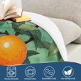 thumbnail image 4 of Yayeee Throw Blanket for Couch Soft Warm 60" x 80" Sofa Chair Bed Decoration, Orange Tree Pattern, 4 of 7