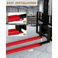 thumbnail image 4 of Forklift Extensions  5.5 inch Width, Pallet Fork Extensions Extenders,Heavy Duty Steel 1 Pair Forklift Extensions,Red, 4 of 6