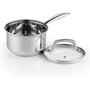 Cook N Home Pots and Pans Stainless Steel, 8-Piece Induction Pot Kitchen Cookware Set, Silver, Oven Safe