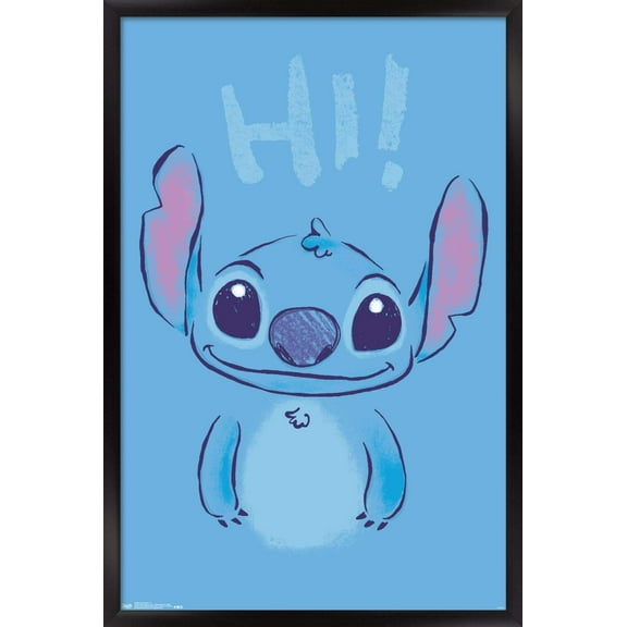 Disney Lilo and Stitch - Hi Wall Poster, 14.725" x 22.375", Framed