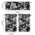 thumbnail image 6 of Vintage Farmhouse Curtains 36 Inch - 3 Panel Bohemian Wildflower Set with Rustic Floral Print, Rod Pocket Kitchen, 6 of 6