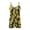 Black Sunflower, variant on ZAITUBLES Womens Summer Rompers Beach Vacation Clothes Adjustable Spaghetti Strap Short Jumpsuits V Neck Design with Front Pockets, Beige Leopard Print, Size M