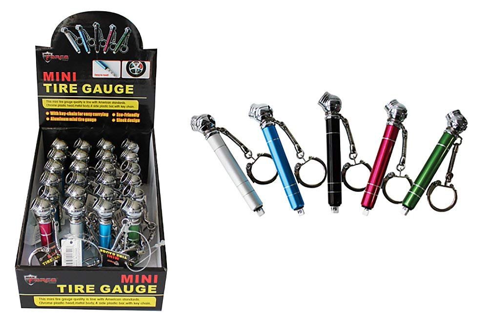 Diamond Visions Max Force 2221300 Mini Tire Gauge Keychain MultiPack in