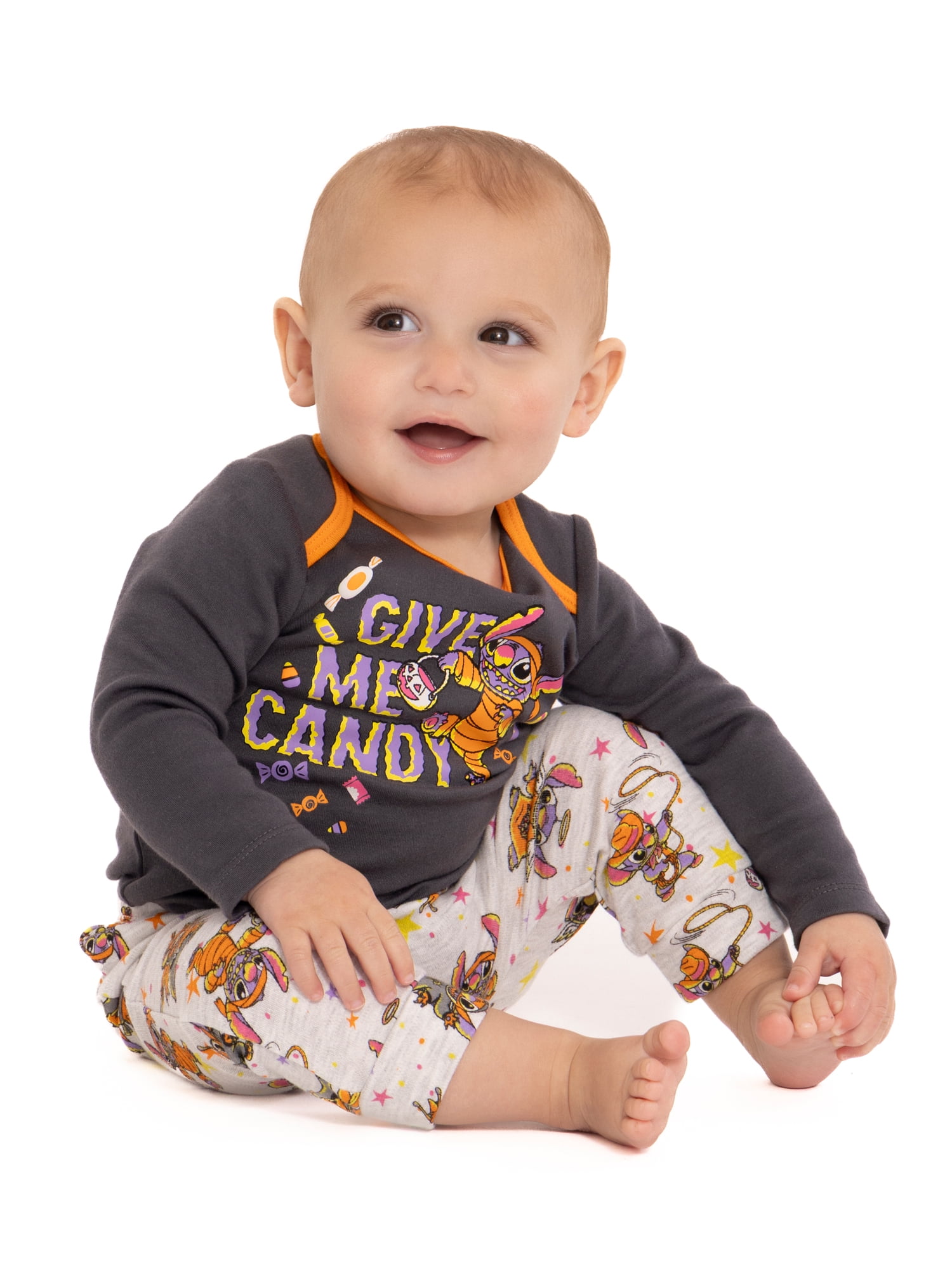 Halloween Lilo & Stitch Baby Boys or Girls Outfit Set, 3-Piece, Sizes 0M-12M