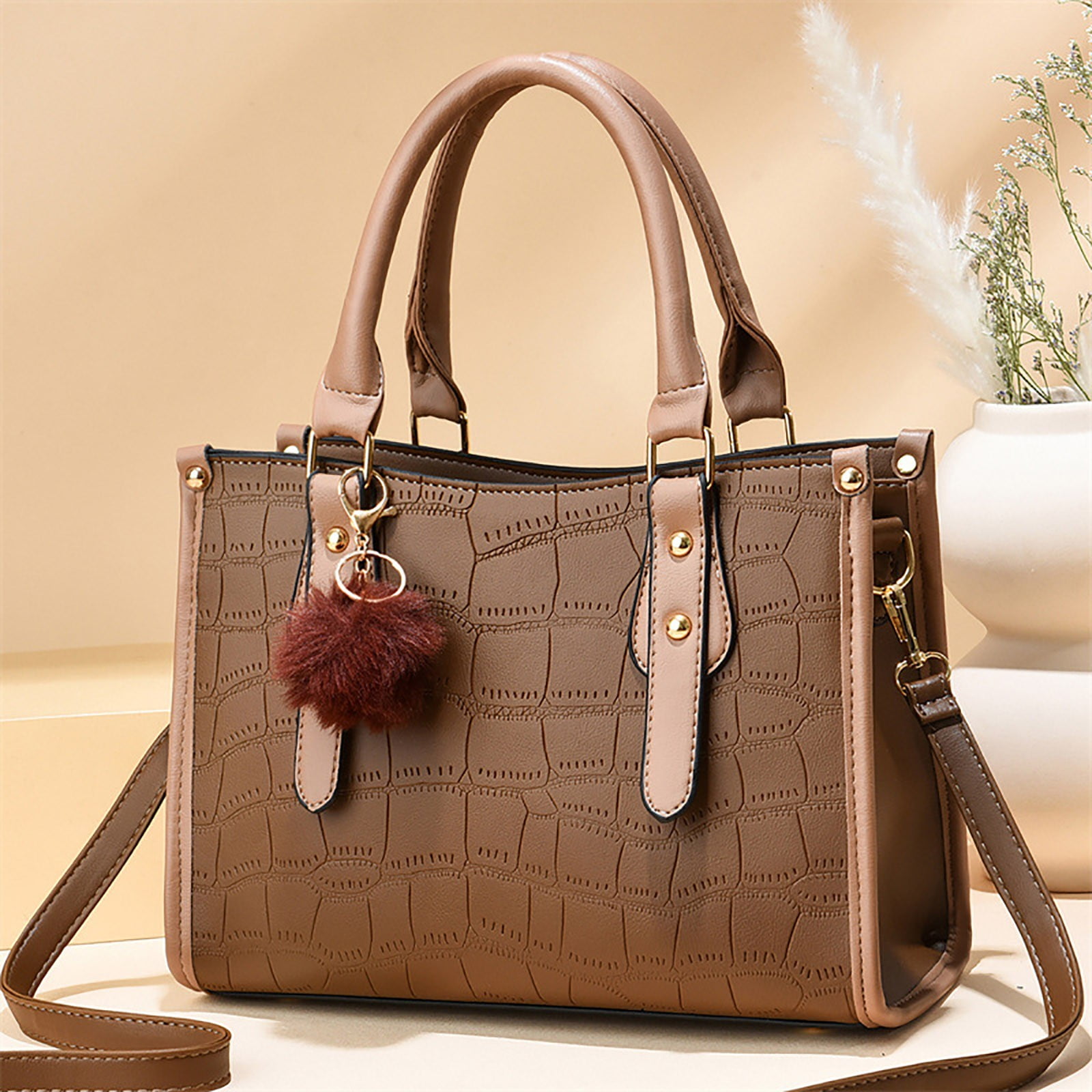 Womens Fashion Tote Bag Handbags Ladies Purse Satchel Shoulder Bags Tote  Leather Bag Channel Bags for Women Handbag Leather Tassels for Handbags  Large Clear Tote Bag Custom Tote Bags Organizer Tote 